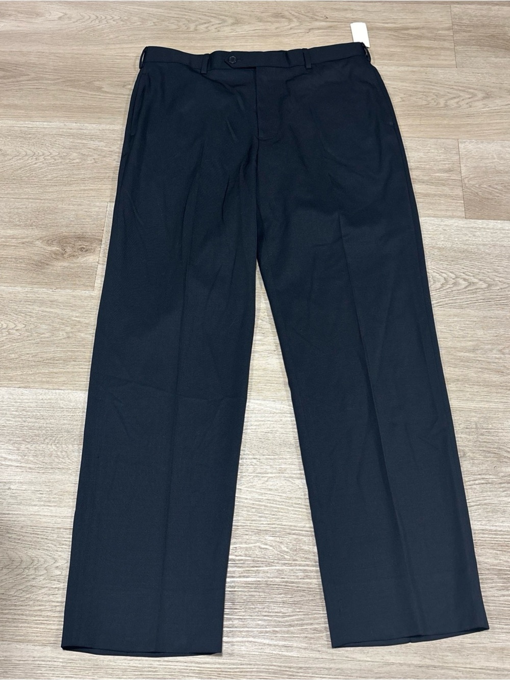 NEW Brooks Brothers Madison Dress Pants Men's Size 36x32 Black 100% Wool Slacks